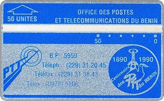 Phonecards - Benin 1990