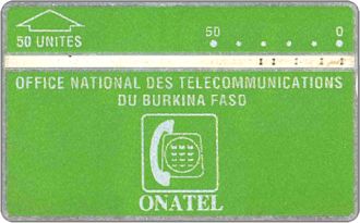 Phonecards - Burkina Faso 1991