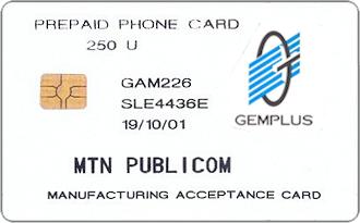 Phonecards - Le schede test Gemplus: Africa