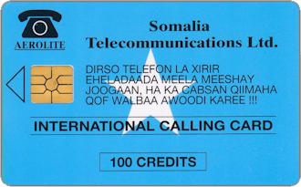 Phonecards - Somalia 1993