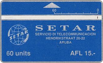 Phonecards - Aruba 1988