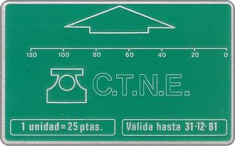 Phonecards - Spain 1981