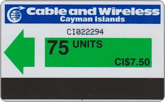 Phonecards - Cayman Islands 1986