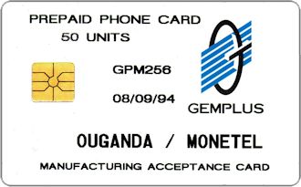 Phonecards - Gemplus test cards: Africa