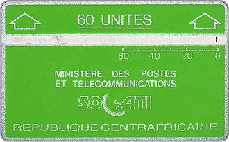 Phonecards - Repubblica Centrafricana 1987