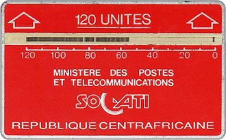 Phonecards - Central African Republic 1987