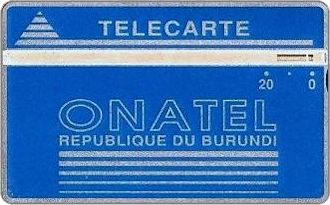 Phonecards - Burundi 1988
