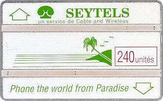 Phonecards - Seychelles 1989