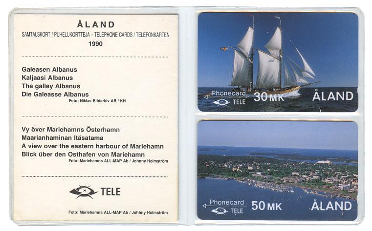 Phonecards - land Islands 1990