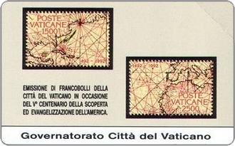 Phonecards - Vatican City 1992