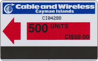 Phonecards - Cayman Islands 1986