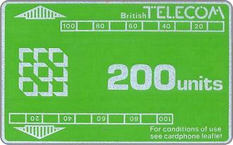 Phonecards - Gran Bretagna 1981