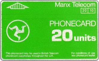 Phonecards - Isle of Man 1987