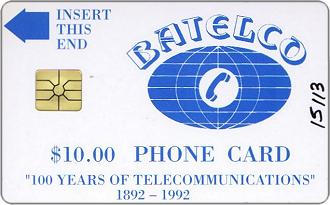Phonecards - Bahamas 1992