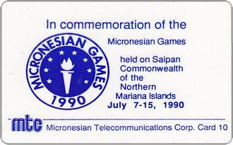 Phonecards - Northern Mariana Islands 1990