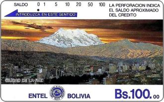 Phonecards - Bolivia 1990